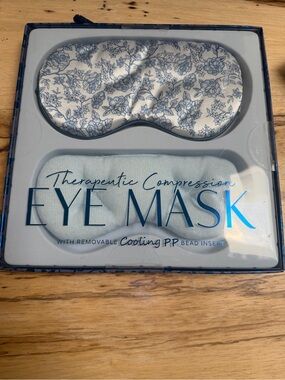 Therapeutic Compression Eye Mask - Blue Floral
